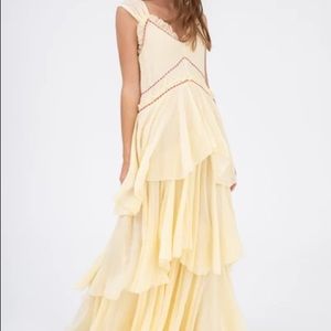 Pitusa - Spanish Dress in Pastel Yellow